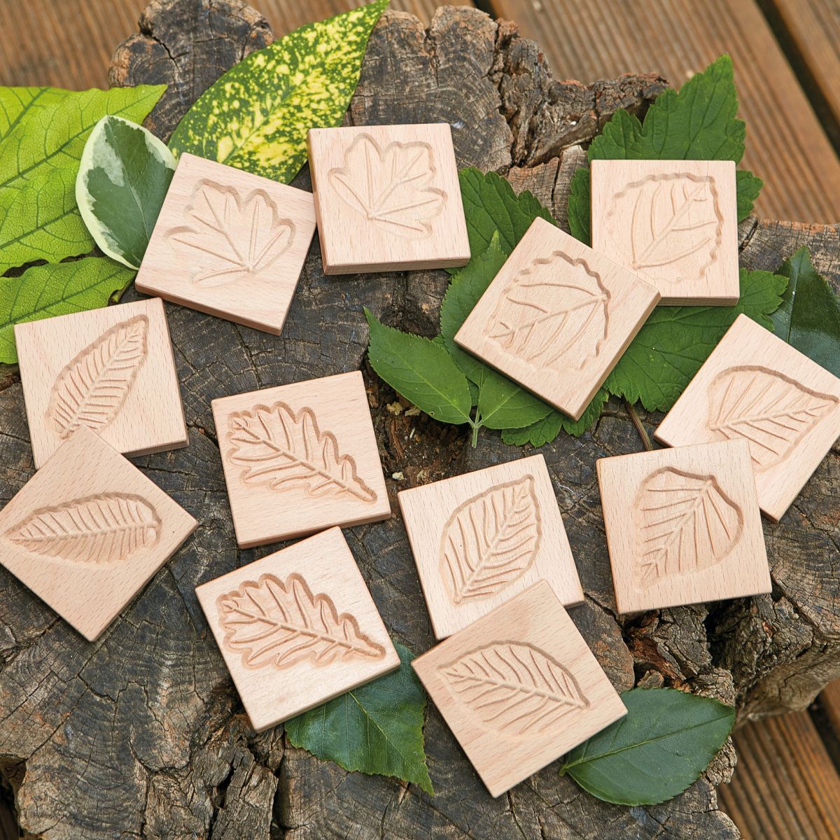 Match Me - Sensory Leaf Tiles