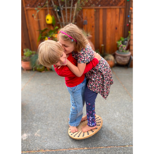 children using balance disk