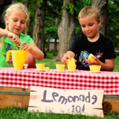 pretend and dramatic play lemonade stand props