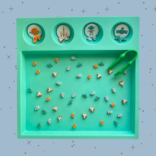 sensory play tray