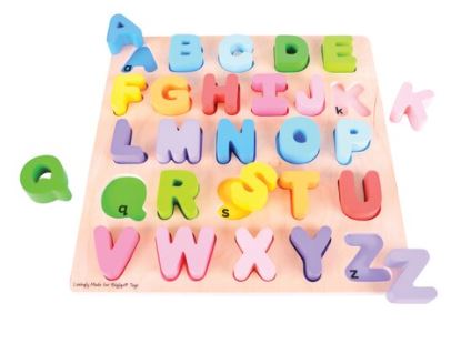 Uppercase Wood Letters Board