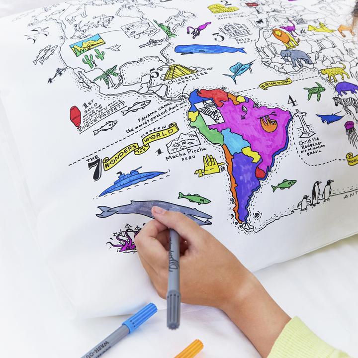 World Map Doodle Case