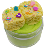 parakeet slime sensory play lucky charms rice krispy treats
