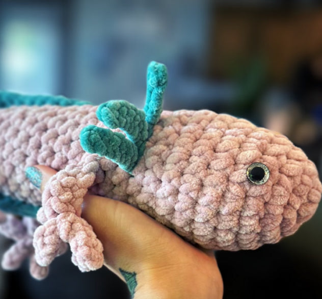 Weighted Crochet Axolotl