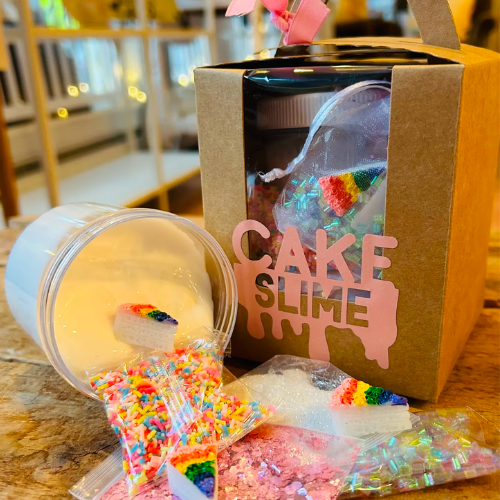 cake slime kit for kids sensory play