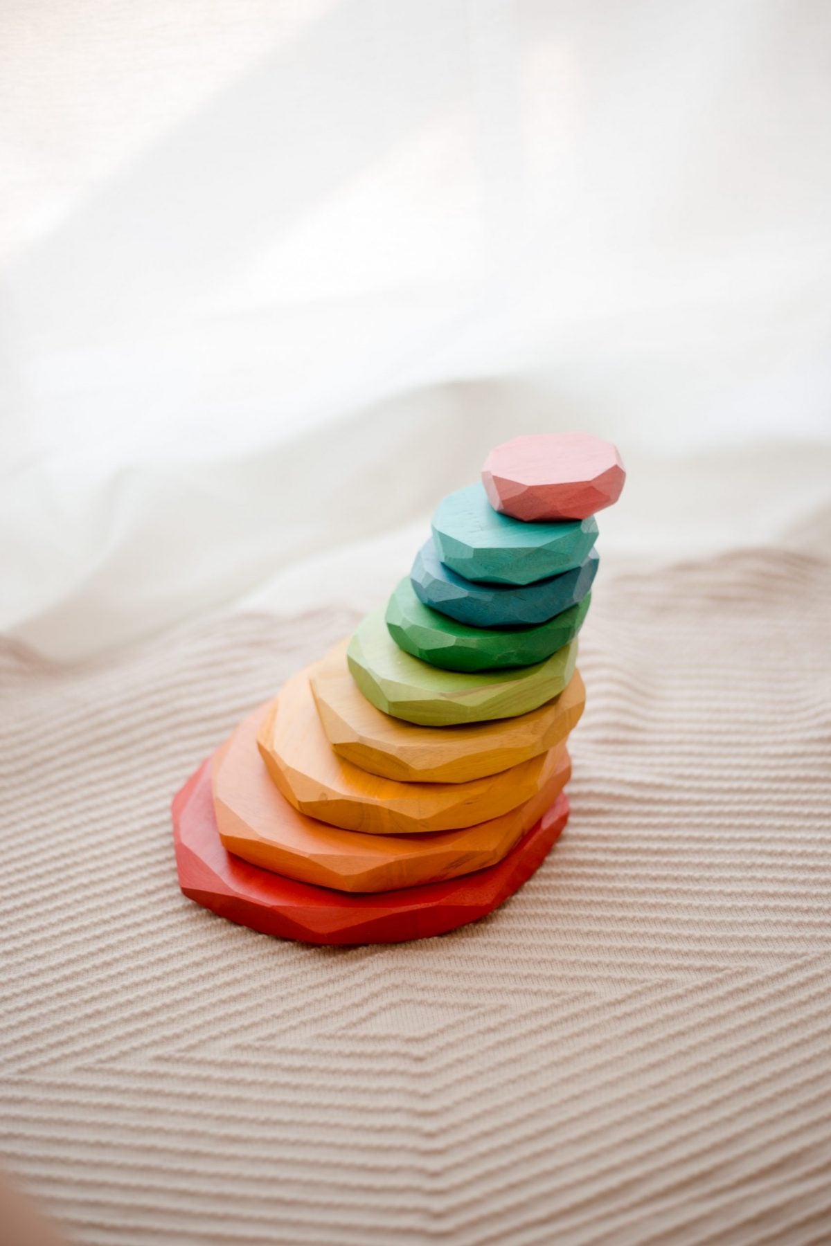 Wooden Stacking Stones for Montessori Learning