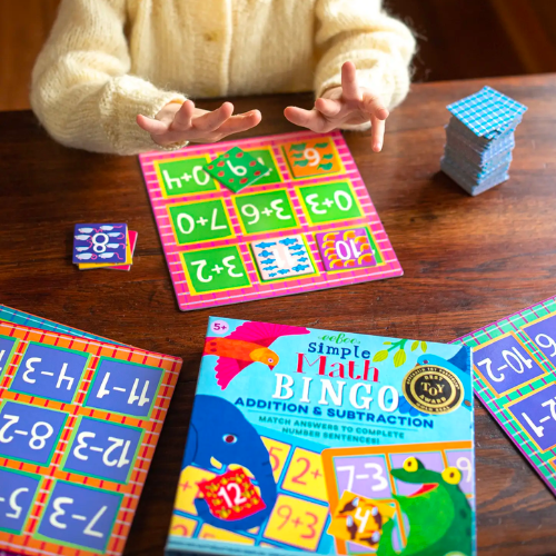addition and subtraction math board game for kids