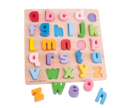 Lowercase Alphabet Wooden Board