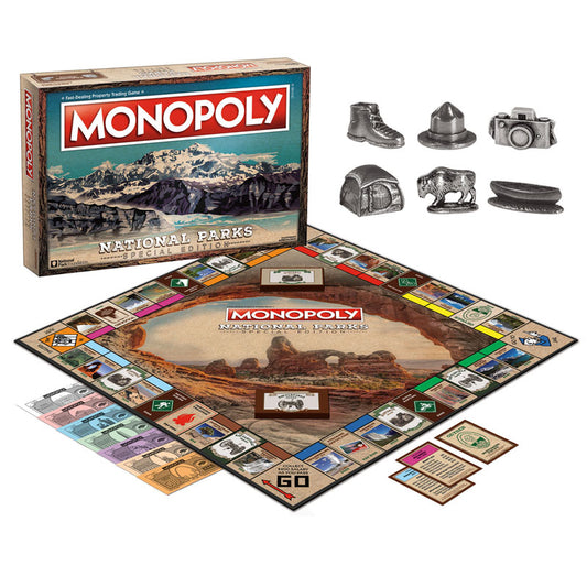 monopoly national parks geography game
